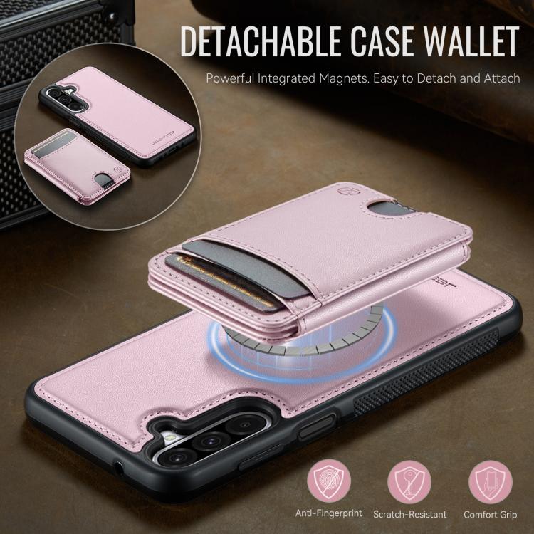 For Samsung Galaxy A26 5G JEEHOOD J10 Flip Card Bag MagSafe Split RFID Leather Phone Case