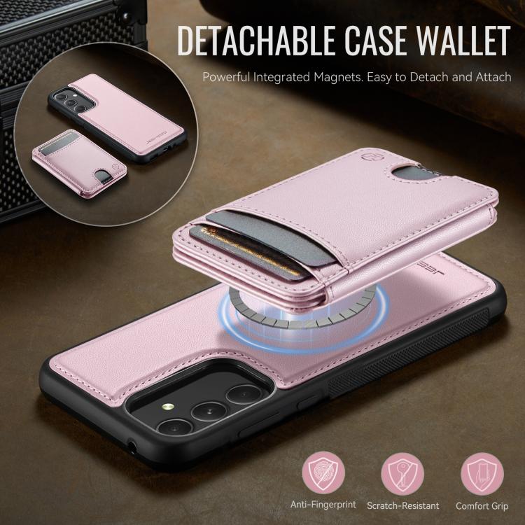 For Samsung Galaxy A54 5G JEEHOOD J10 Flip Card Bag MagSafe Split RFID Leather Phone Case