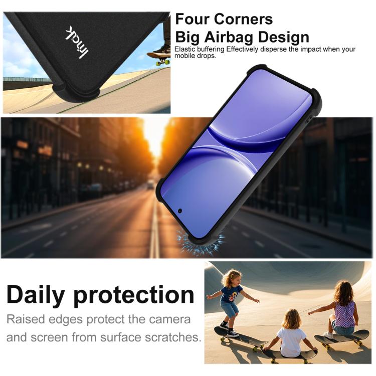 For Redmi Turbo 5 5G / Poco X8 Pro 5G imak Shockproof Airbag TPU Phone Case - Matte Black
