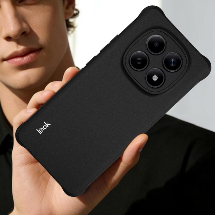 For Redmi Note 15 5G/4G Global 164/Poco M8 5G imak Shockproof Airbag TPU Phone Case - Matte Black