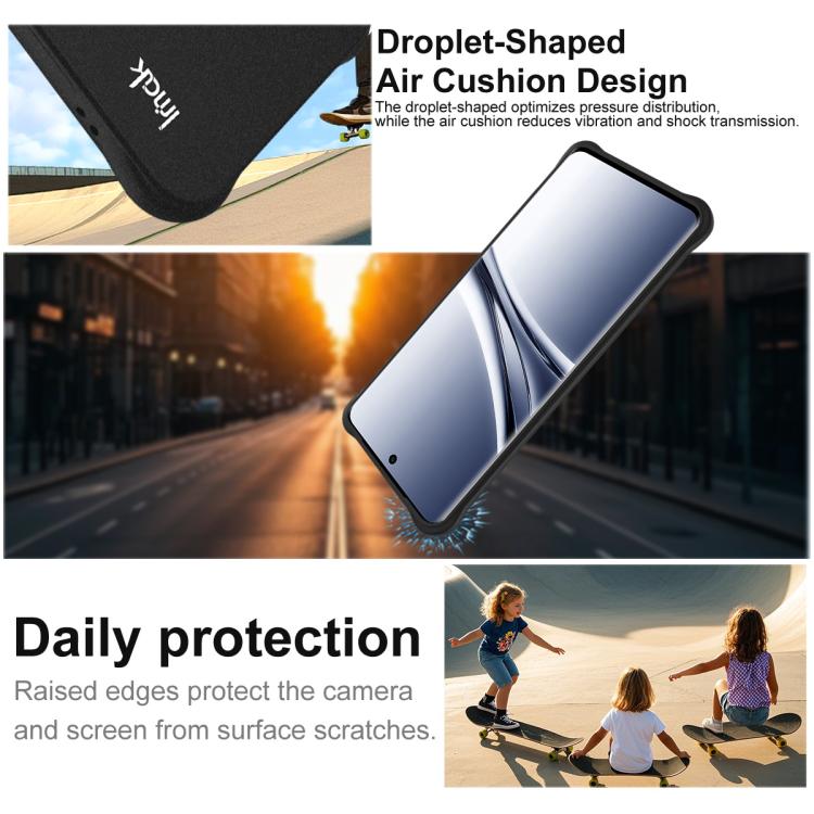 For Redmi Note 15 5G/4G Global 164/Poco M8 5G imak Shockproof Airbag TPU Phone Case - Matte Black