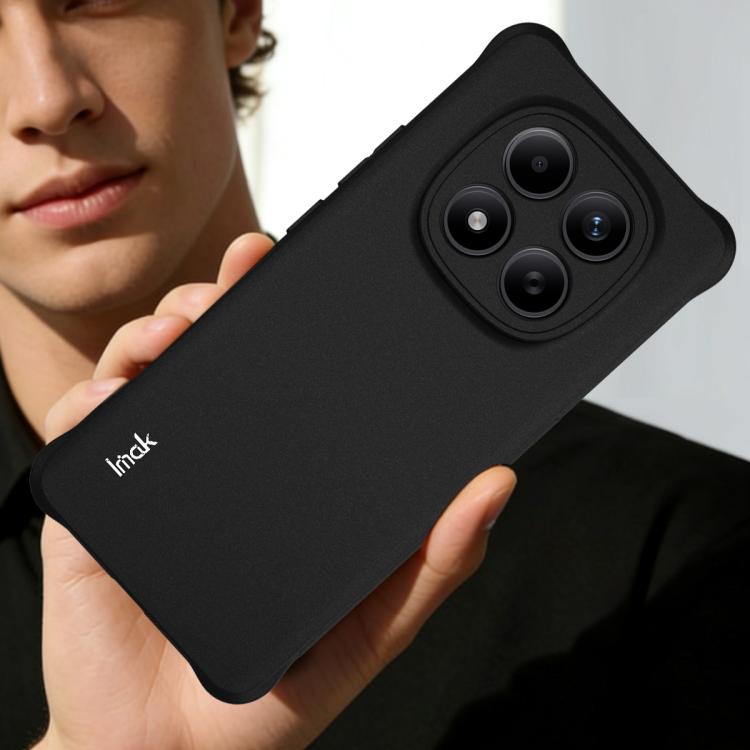For Redmi Note 15 Pro 4G Global 163.2mm imak Shockproof Airbag TPU Phone Case - Matte Black