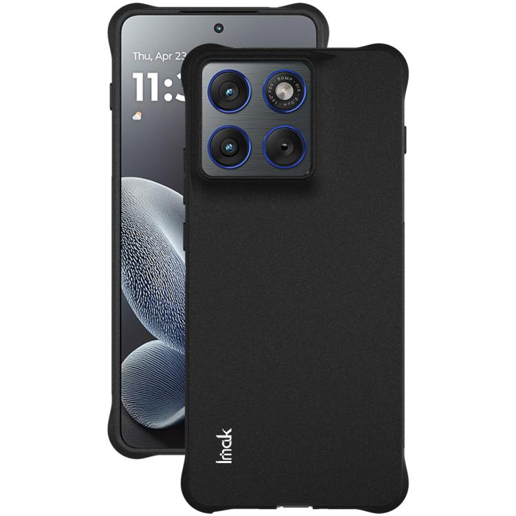 For Motorola Edge 70 / Moto X70 Air 5G imak Shockproof Airbag TPU Phone Case - Matte Black