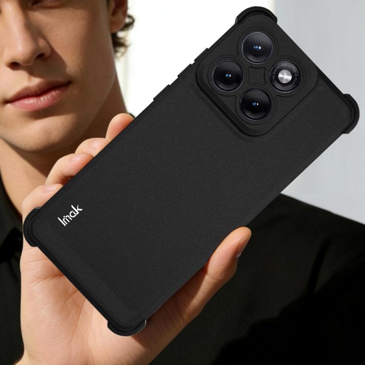 For Motorola Edge 70 Fusion 5G imak Shockproof Airbag TPU Phone Case - Matte Black