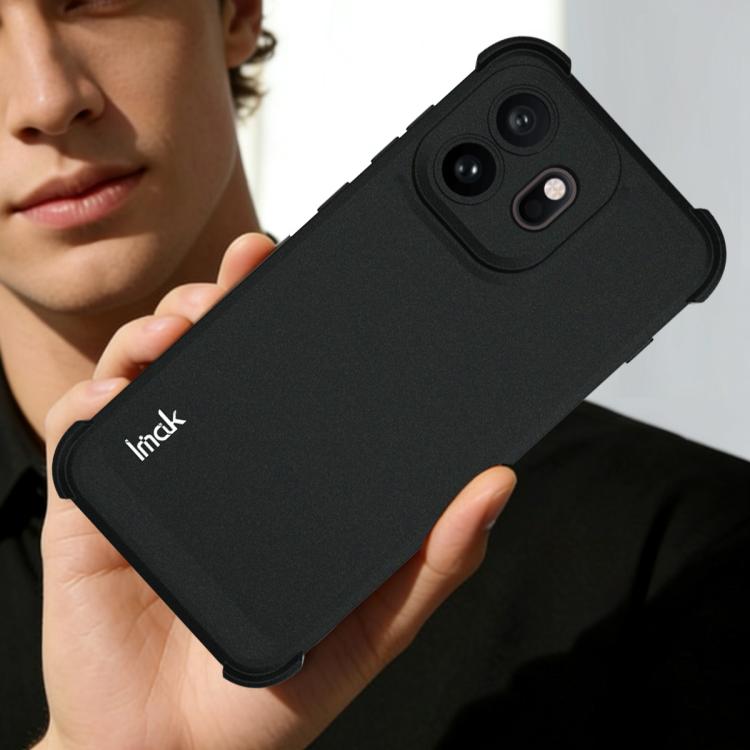 For OnePlus 15T imak Shockproof Airbag TPU Phone Case - Matte Black