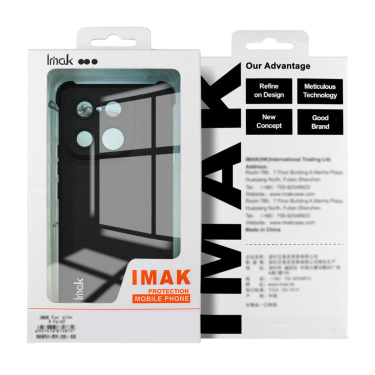 For OnePlus 15T imak Shockproof Airbag TPU Phone Case - Matte Black