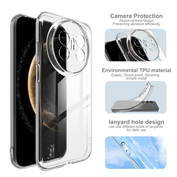 For Huawei Mate 70 Air 5G imak UX-5 Series Super Slim Transparent Shockproof TPU Protective Case - Transparent