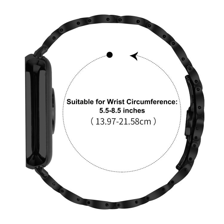 For Redmi Watch6/5/4/Xiaomi Band 9 Pro/8 Pro Slim Butterfly Buckle Metal Stainless Steel Watch Band