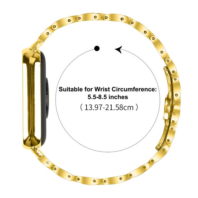 For Redmi Watch6/5/4/Xiaomi Band 9 Pro/8 Pro Slim Butterfly Buckle Metal Stainless Steel Watch Band