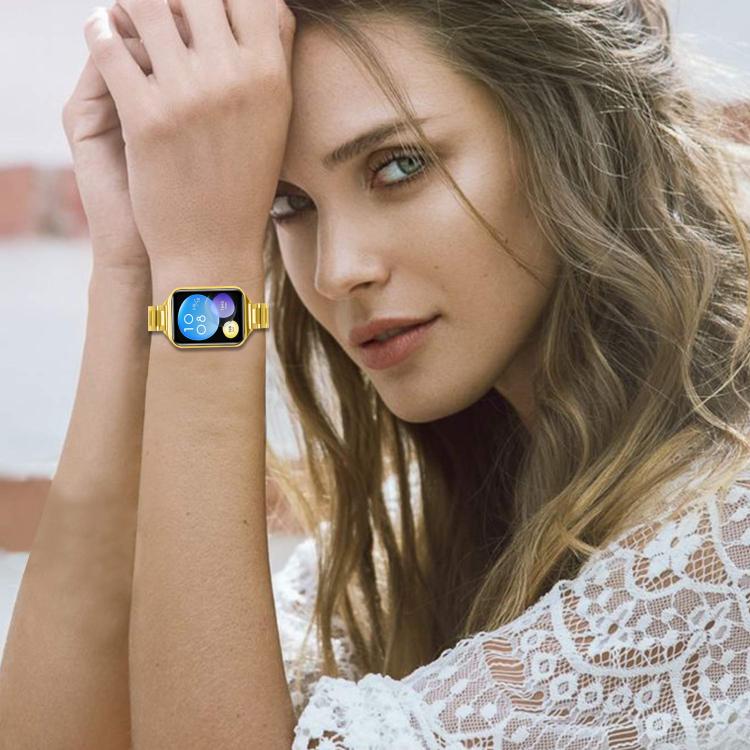 For Redmi Watch6/5/4/Xiaomi Band 9 Pro/8 Pro Slim Butterfly Buckle Metal Stainless Steel Watch Band