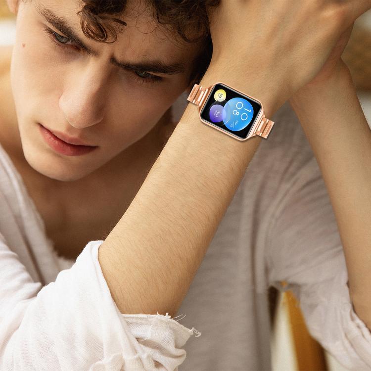 For Redmi Watch6/5/4/Xiaomi Band 9 Pro/8 Pro Slim Butterfly Buckle Metal Stainless Steel Watch Band