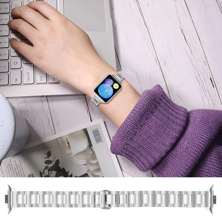 For Redmi Watch6/5/4/Xiaomi Band 9 Pro/8 Pro Slim Butterfly Buckle Metal Stainless Steel Watch Band