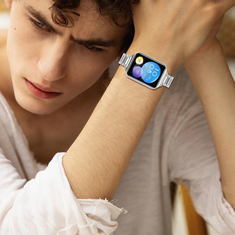 For Redmi Watch6/5/4/Xiaomi Band 9 Pro/8 Pro Slim Butterfly Buckle Metal Stainless Steel Watch Band