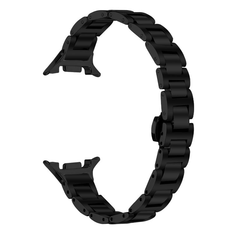 For Samsung Galaxy Ultra 47mm / Ultra 2025 Slim Butterfly Buckle Metal Stainless Steel Watch Band