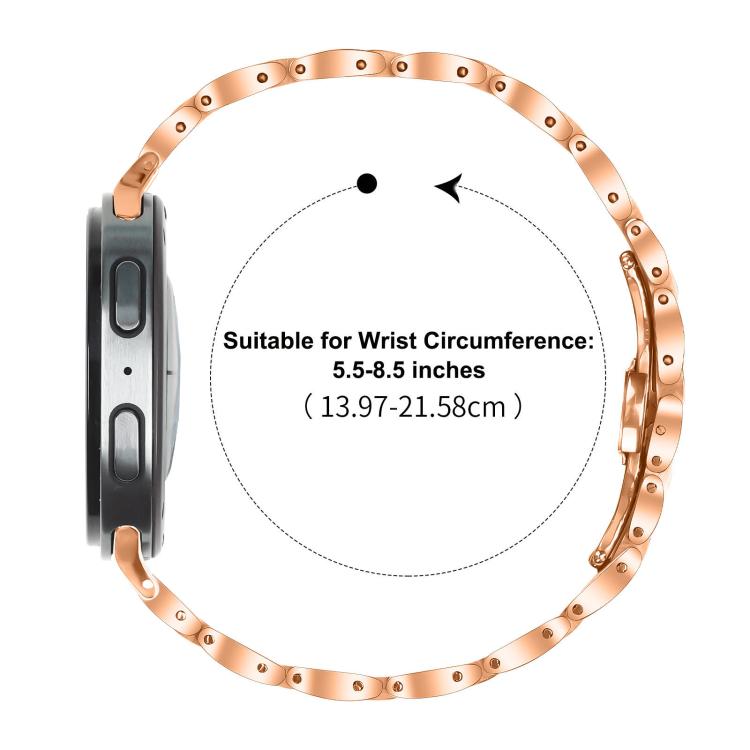 For Samsung Galaxy Ultra 47mm / Ultra 2025 Slim Butterfly Buckle Metal Stainless Steel Watch Band