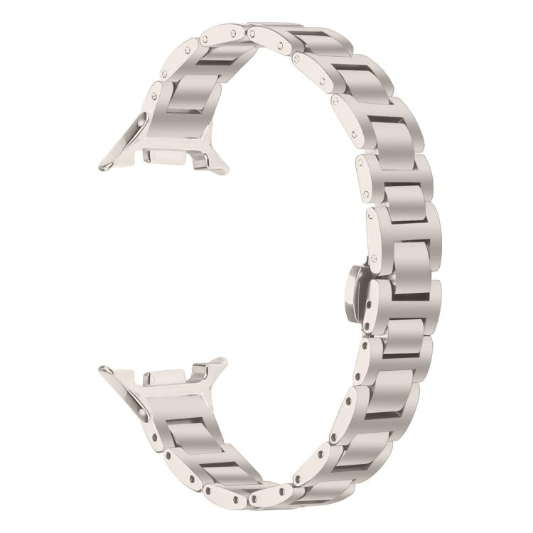 For Samsung Galaxy Ultra 47mm / Ultra 2025 Slim Butterfly Buckle Metal Stainless Steel Watch Band