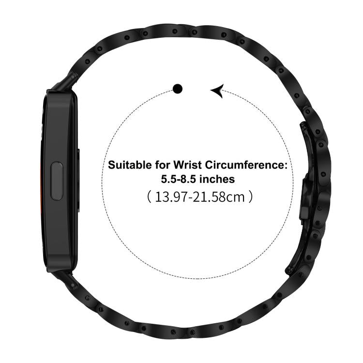 For Huawei Band 10 / 9 / 8 Slim Butterfly Buckle Metal Stainless Steel Watch Band