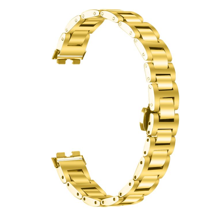 For Huawei Band 10 / 9 / 8 Slim Butterfly Buckle Metal Stainless Steel Watch Band