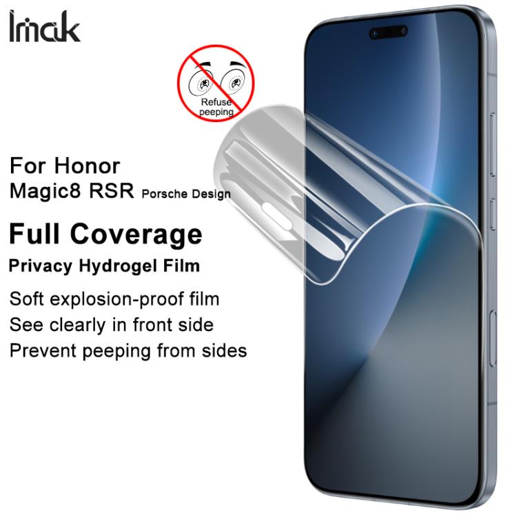 For Honor Magic8 RSR Porsche Design imak Curved Full Screen Privacy Hydraulic Film III