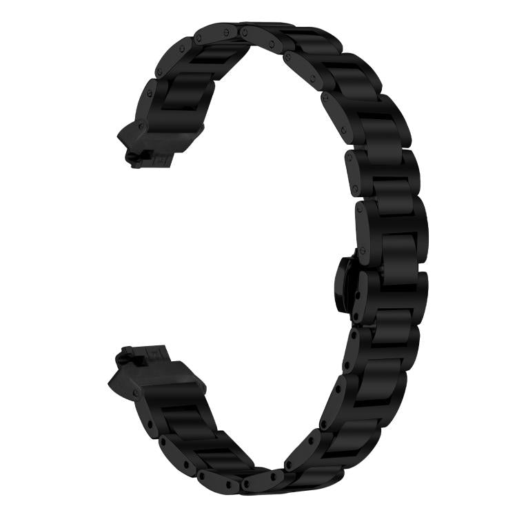 For Fitbit Ace 3 / Ace 2 / Inspire 2 Slim Butterfly Buckle Metal Stainless Steel Watch Band