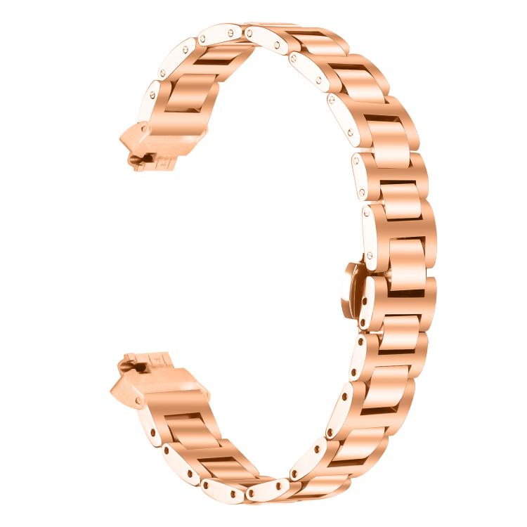 For Fitbit Ace 3 / Ace 2 / Inspire 2 Slim Butterfly Buckle Metal Stainless Steel Watch Band