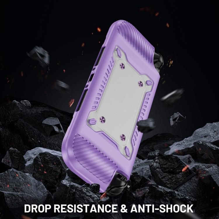 For Nintendo Switch 2 Anti-slip Textured TPU Hybrid PC Gaming Console Protective Case with Card Slot