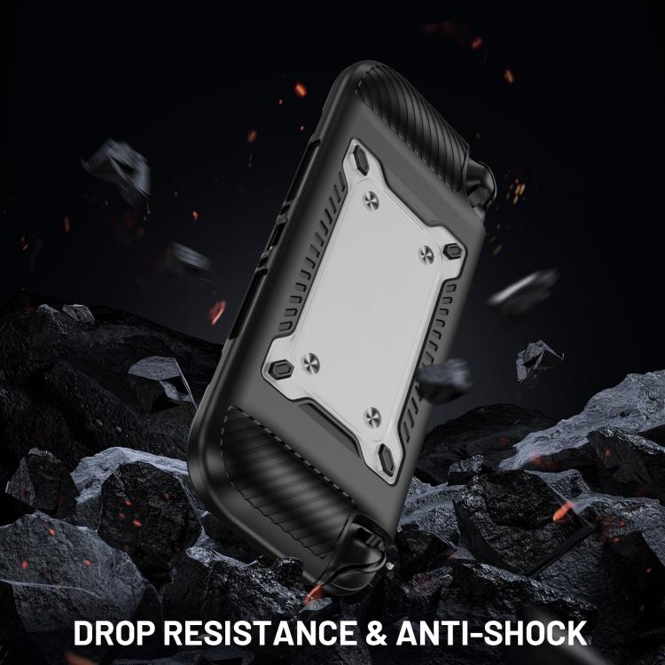 For Nintendo Switch 2 Anti-slip Textured TPU Hybrid PC Gaming Console Protective Case with Card Slot