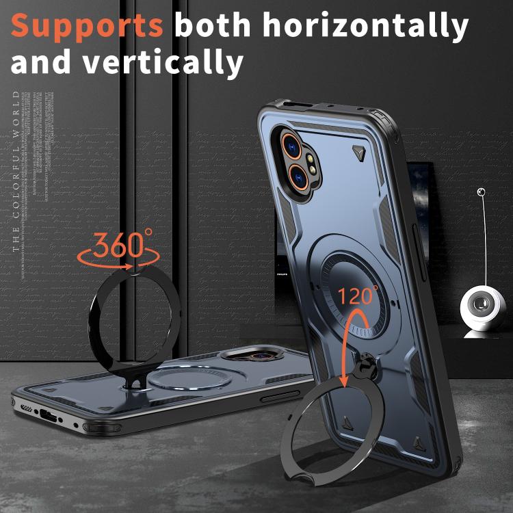 For Samsung Galaxy Xcover7 Pro PC Hybrid TPU Armor MagSafe Ring Holder Phone Case