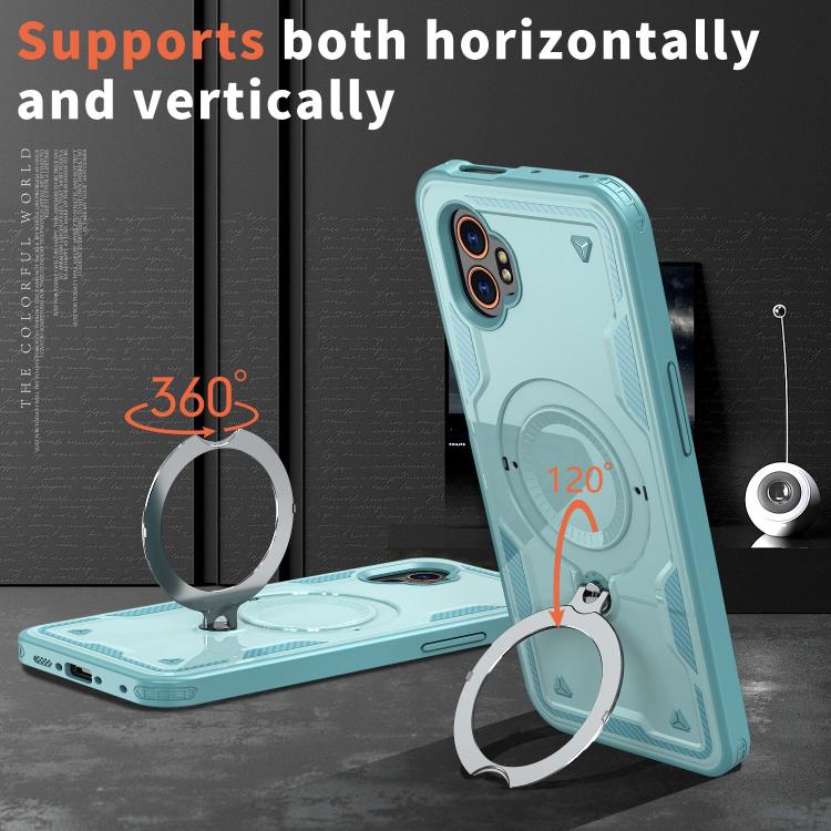 For Samsung Galaxy Xcover7 Pro PC Hybrid TPU Armor MagSafe Ring Holder Phone Case