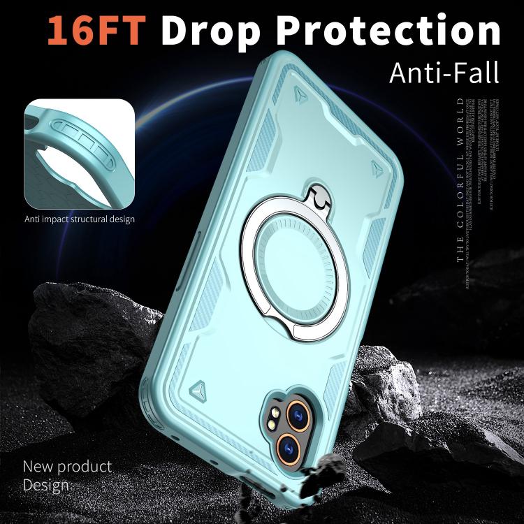For Samsung Galaxy Xcover7 Pro PC Hybrid TPU Armor MagSafe Ring Holder Phone Case