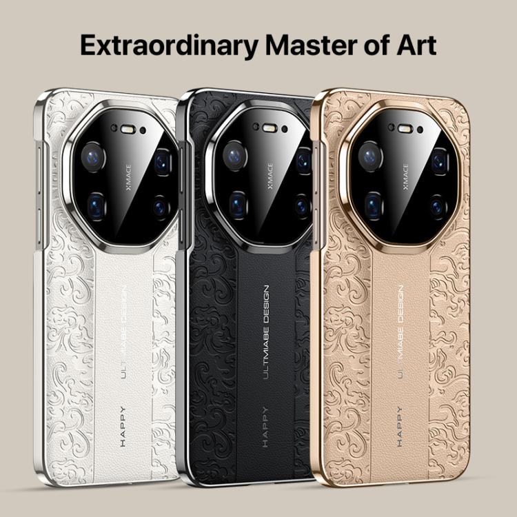 For Huawei Mate 80 Pro / 80 Cloud Dragon Pattern Plain Leather PC Phone Case