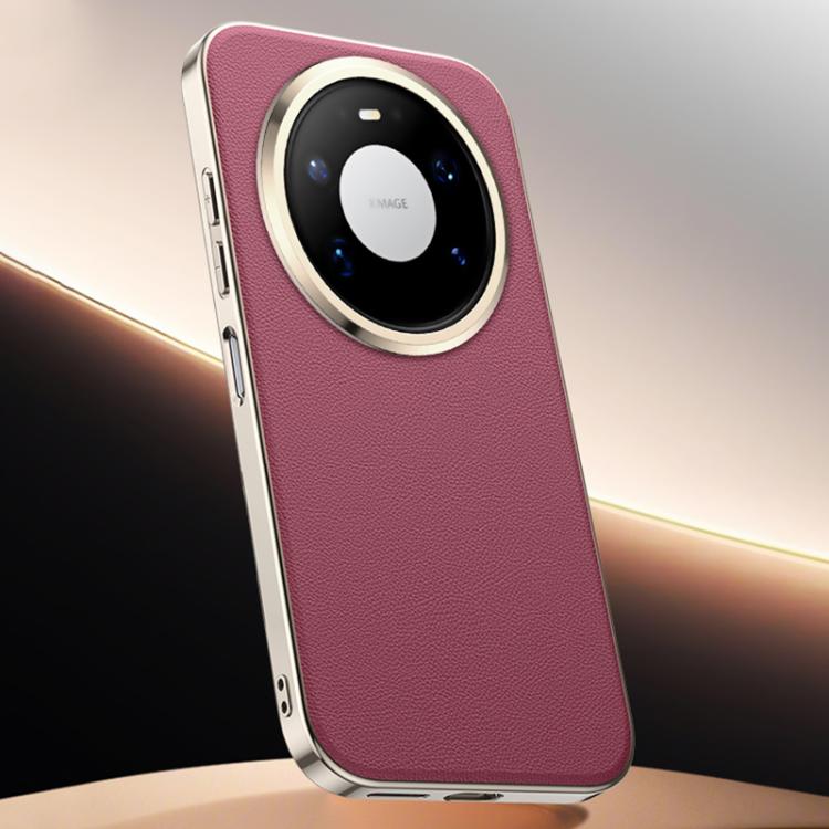 For Huawei Mate 80 Pro / 80 Premium Vegan Leather Skin Feel Cooling Phone Case