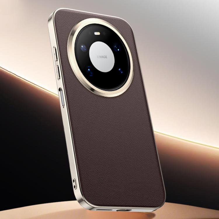 For Huawei Mate 80 Pro / 80 Premium Vegan Leather Skin Feel Cooling Phone Case