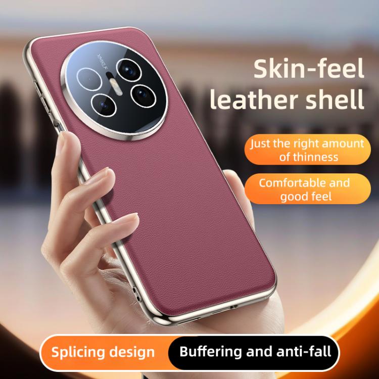 For Huawei Mate 70 Air Skin Feel Leather Texture Cooling Phone Case