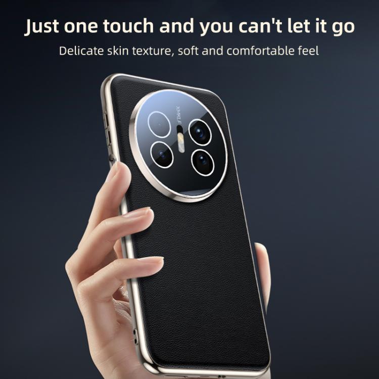 For Huawei Mate 70 Air Skin Feel Leather Texture Cooling Phone Case