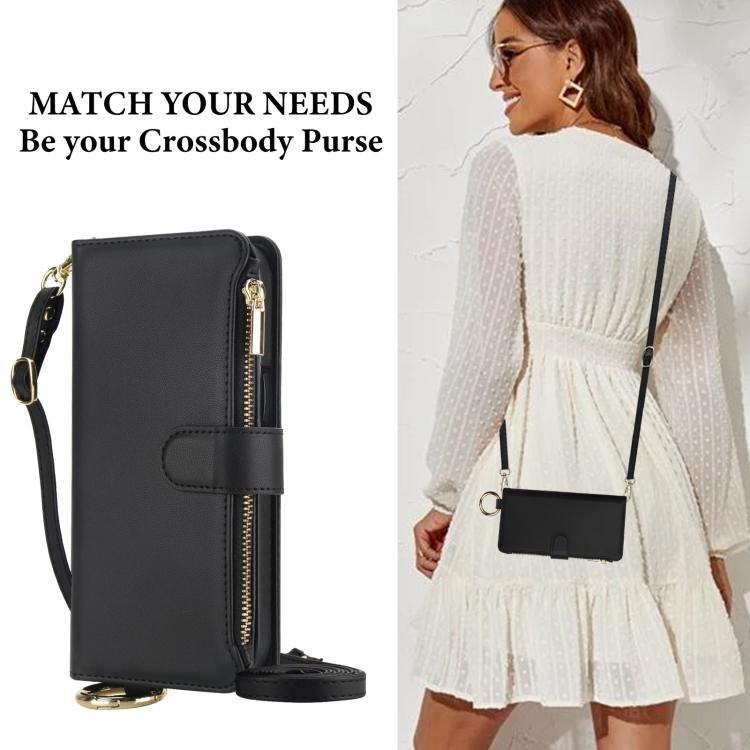 For Google Pixel 10 Pro XL Crossbody Ring Multifunctional Wallet Leather Phone Case