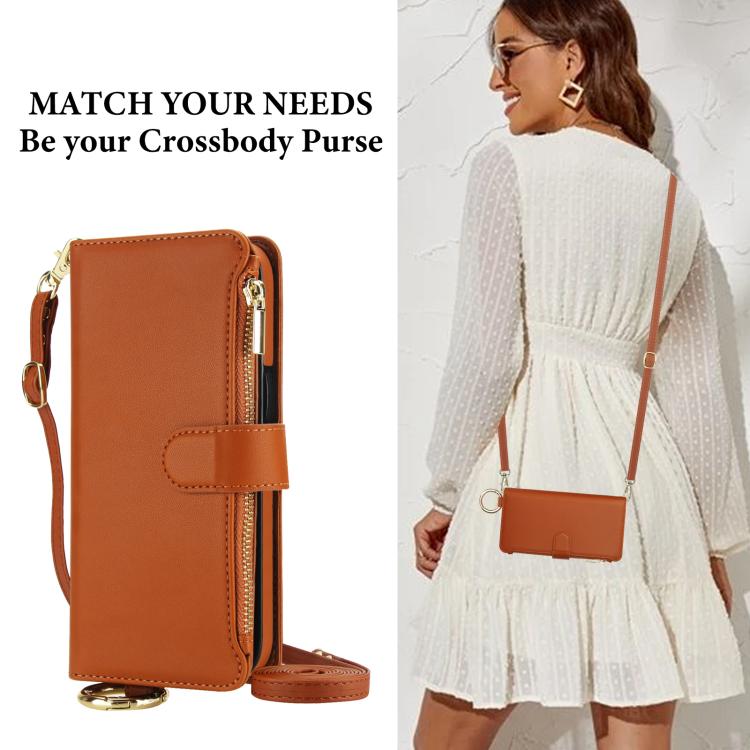 For Google Pixel 10 Pro XL Crossbody Ring Multifunctional Wallet Leather Phone Case