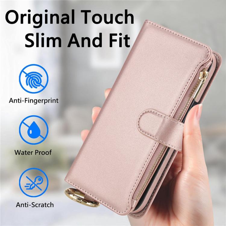 For Google Pixel 10 / 10 Pro Crossbody Ring Multifunctional Wallet Leather Phone Case