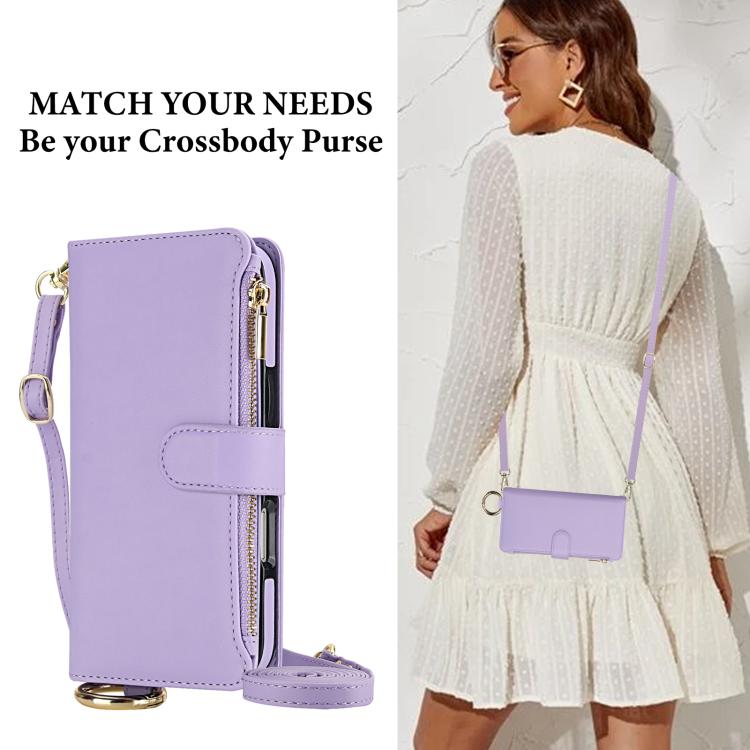 For Google Pixel 10 / 10 Pro Crossbody Ring Multifunctional Wallet Leather Phone Case