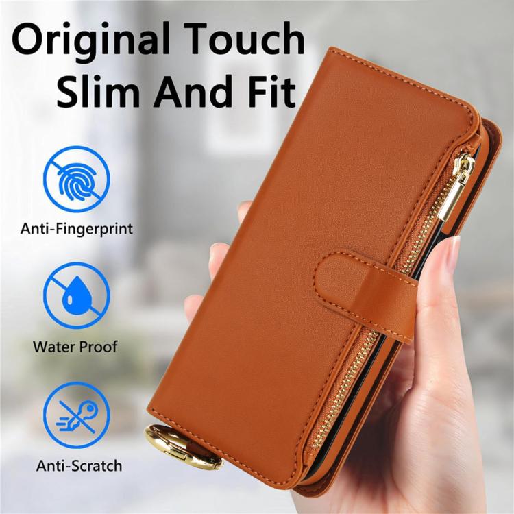For Google Pixel 10 / 10 Pro Crossbody Ring Multifunctional Wallet Leather Phone Case