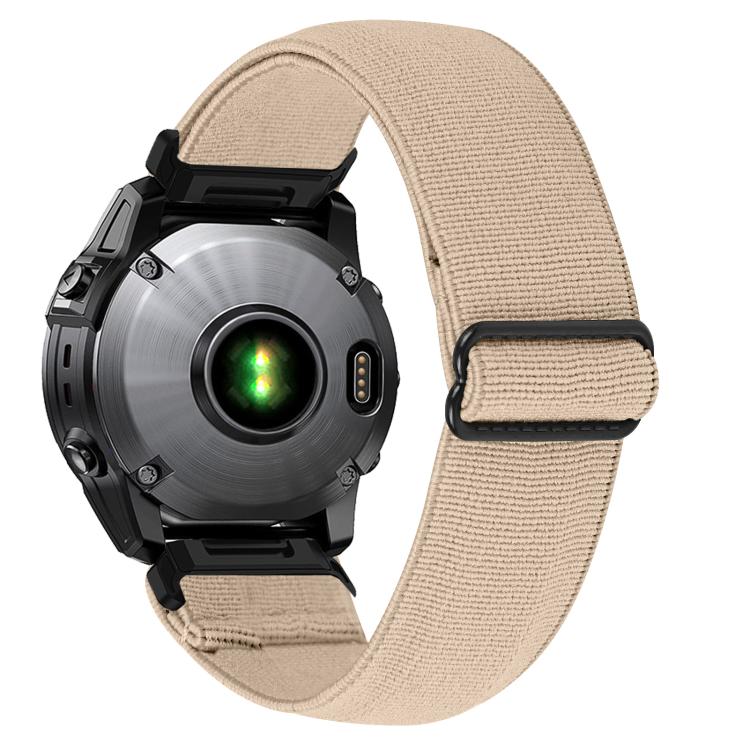 For Garmin 26mm Solid Color Elastic Nylon Watch Band