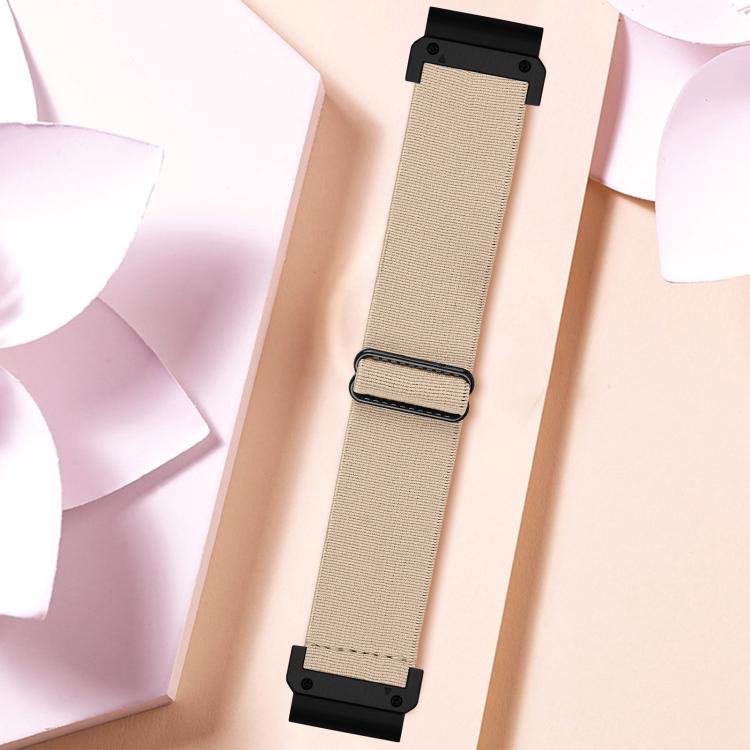For Garmin 26mm Solid Color Elastic Nylon Watch Band