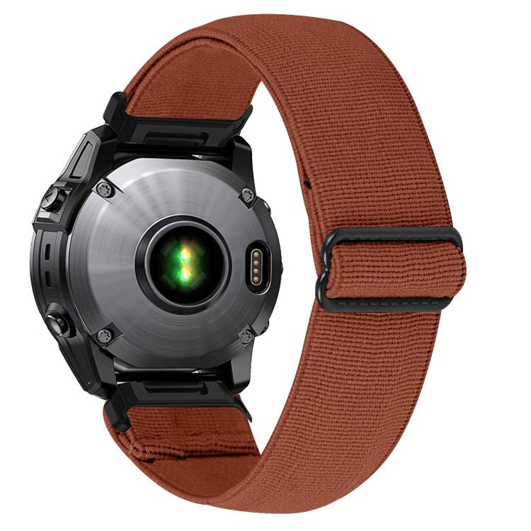 For Garmin 26mm Solid Color Elastic Nylon Watch Band