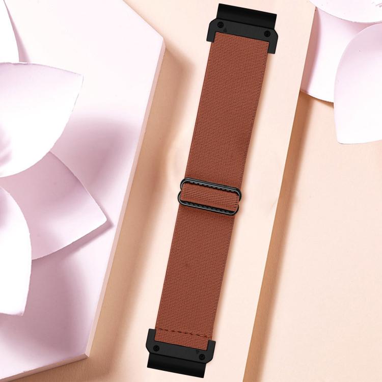 For Garmin 26mm Solid Color Elastic Nylon Watch Band