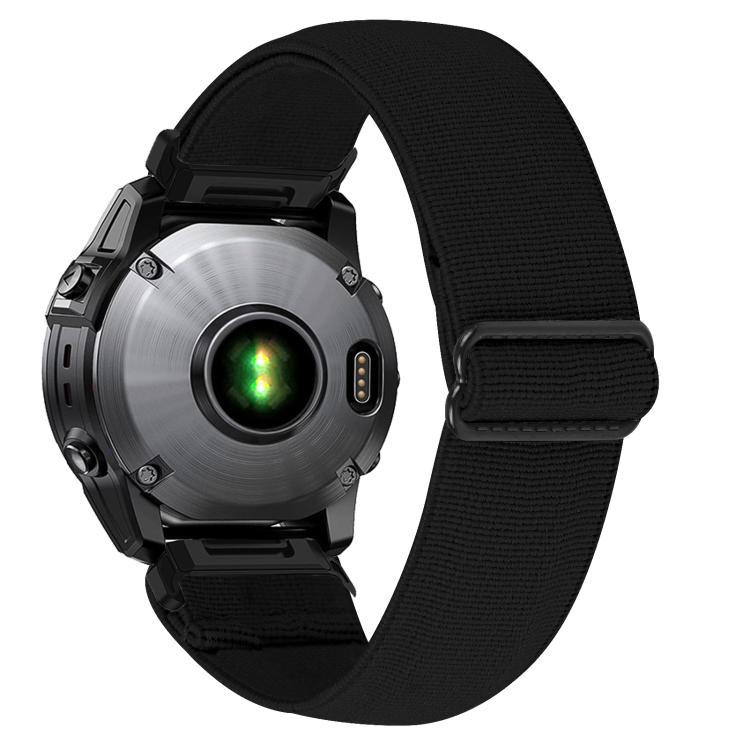 For Garmin 26mm Solid Color Elastic Nylon Watch Band