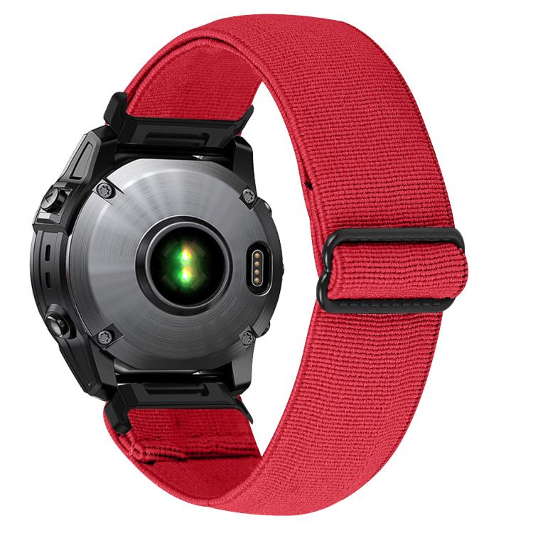 For Garmin 26mm Solid Color Elastic Nylon Watch Band