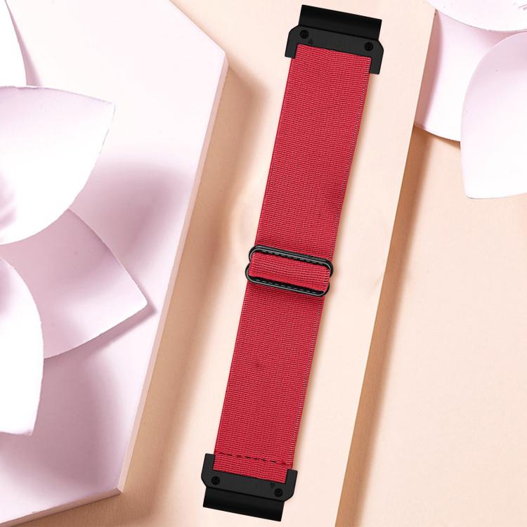 For Garmin 26mm Solid Color Elastic Nylon Watch Band