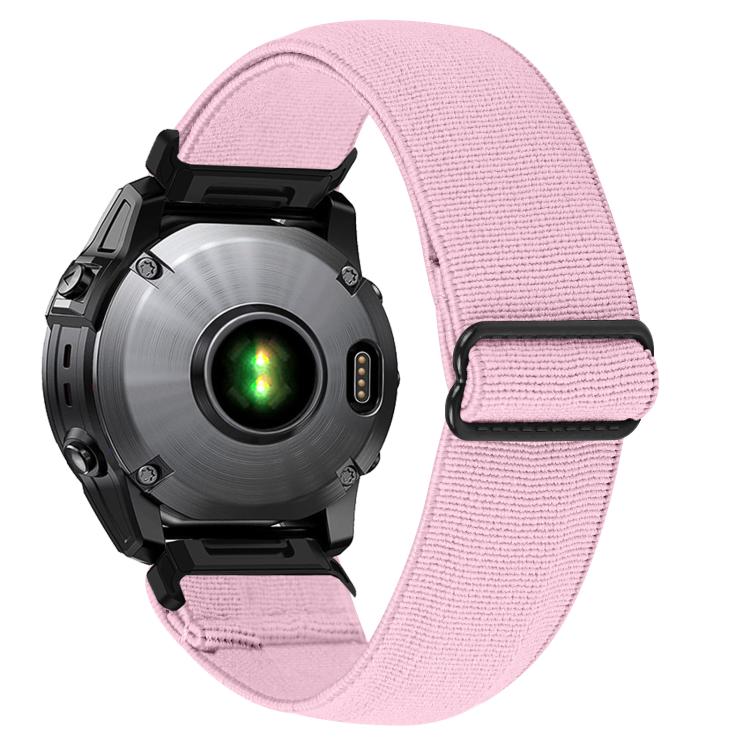 For Garmin 26mm Solid Color Elastic Nylon Watch Band