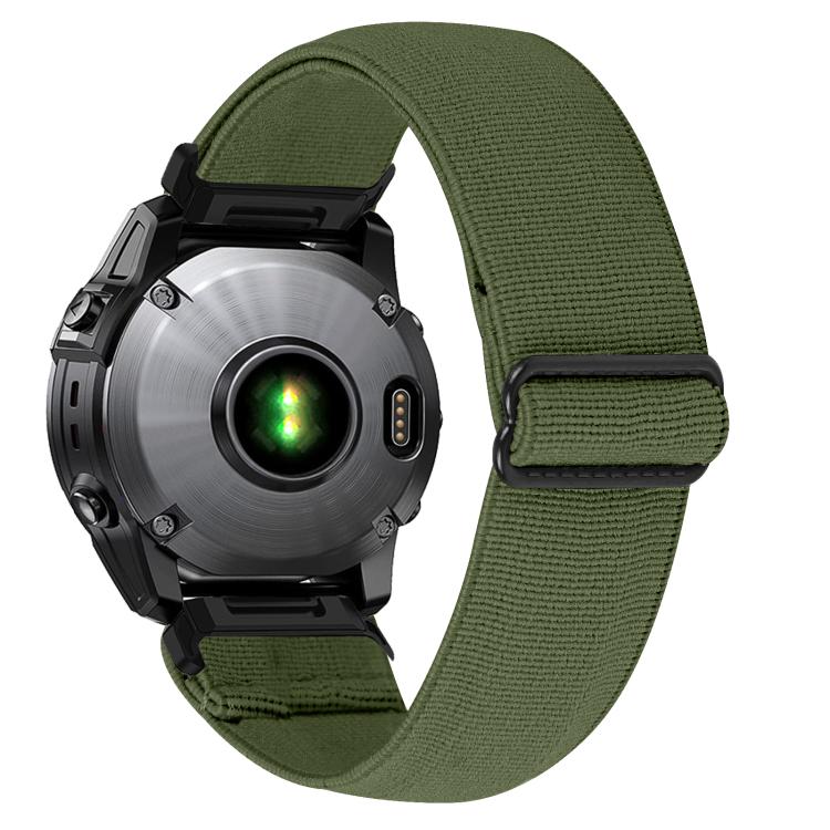 For Garmin 26mm Solid Color Elastic Nylon Watch Band