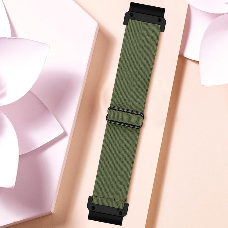 For Garmin 26mm Solid Color Elastic Nylon Watch Band
